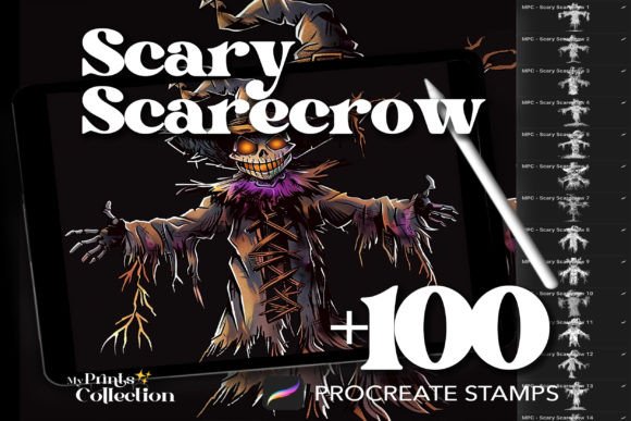 100 Procreate Scary Scarecrow Stamps: A Comprehensive Guide for Digital Artists