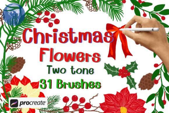 Bring the Festive Spirit to Life: A Guide to Christmas Flowers Brush Stamps for Procreate