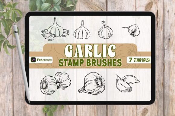 Garlic Brush Stamp Set for Procreate: A Strategic Asset for Digital Creators