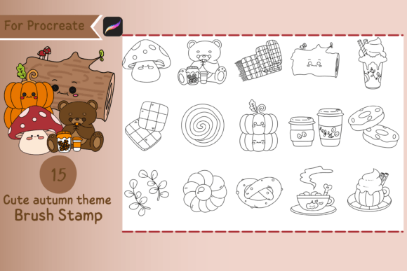 Procreate Brush Stamp Cute Autumn Theme: Elevate Your Digital Art