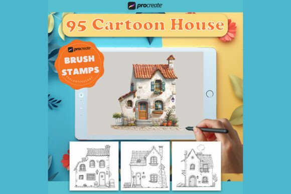 Unlock Your Imagination: A Guide to the 95 Cartoon House Procreate Brush Stamps