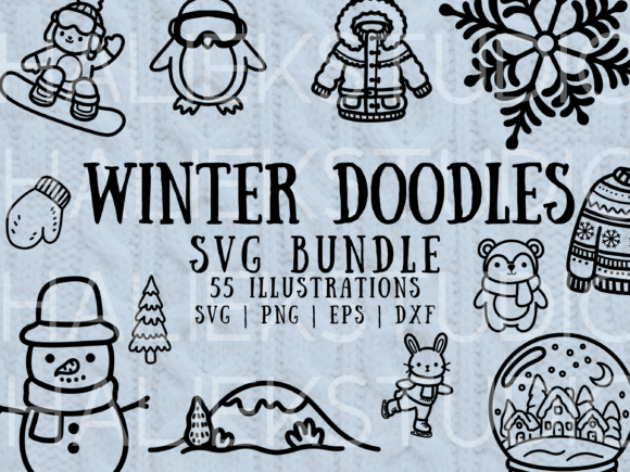Winter Time Doodle Procreate Stamp Brush