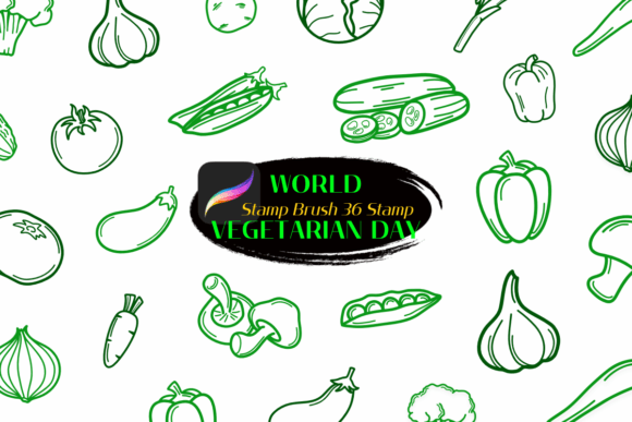 World Vegetarian Procreate Stamp Brushes: A Practical Evaluation for Designers